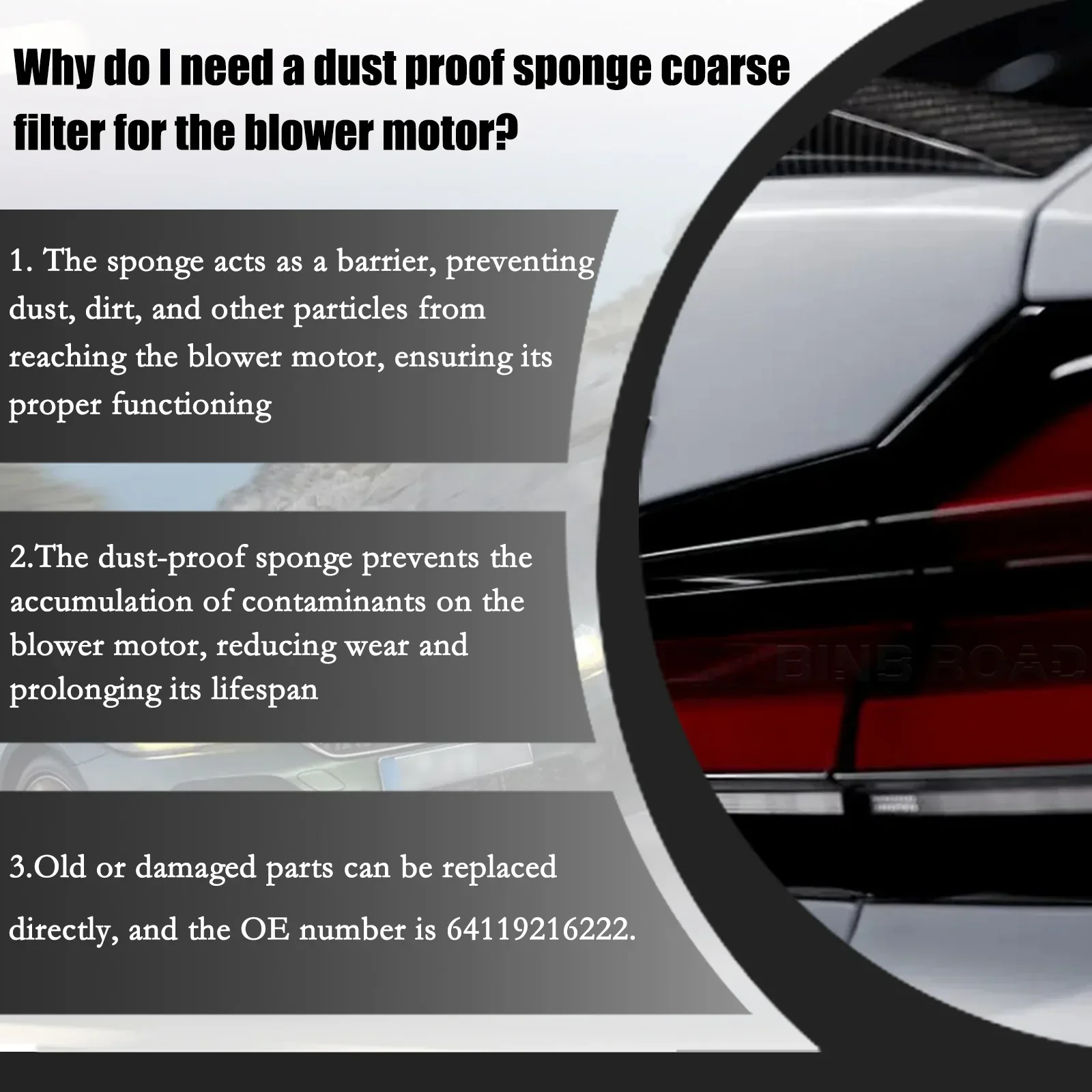 64119216222 Blower Housing Cover - Image 4