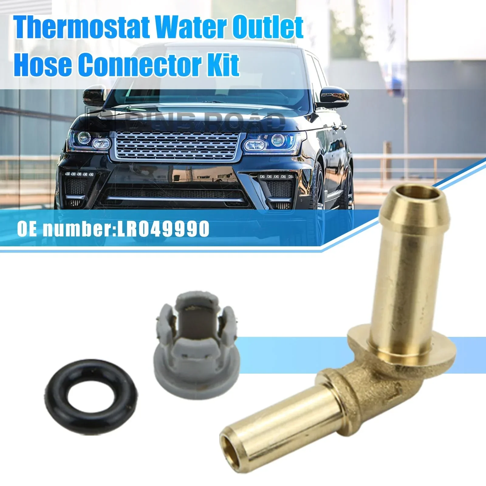 LR049990 Thermostat Water Outlet Hose Connector Kit - Image 6