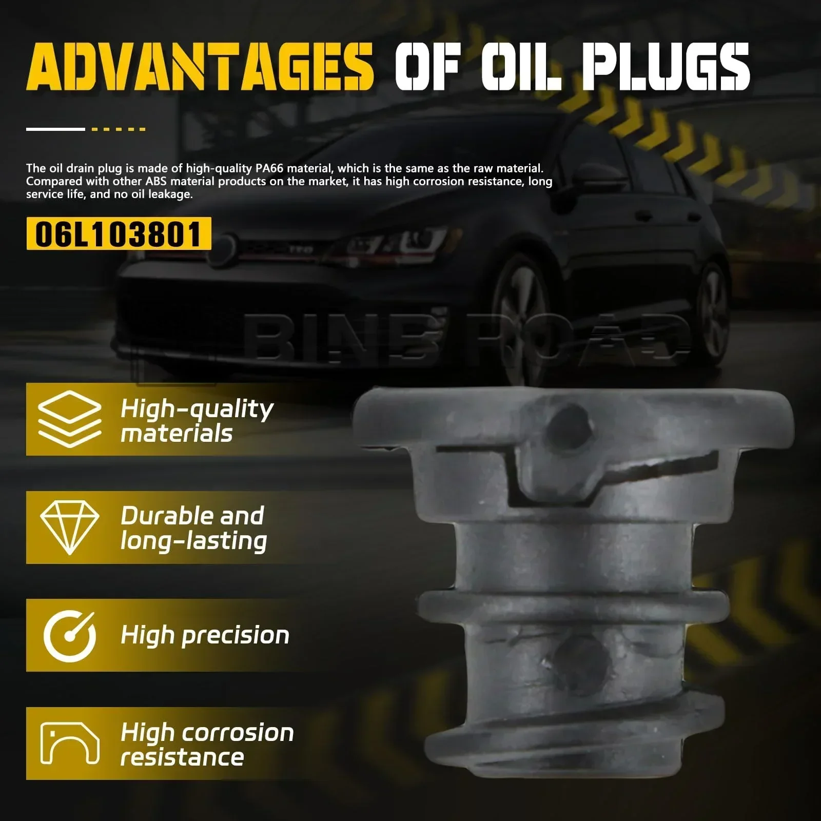 1 Set Car Engine Oil Drain Plug with Install Tool  06L103801 - Image 6