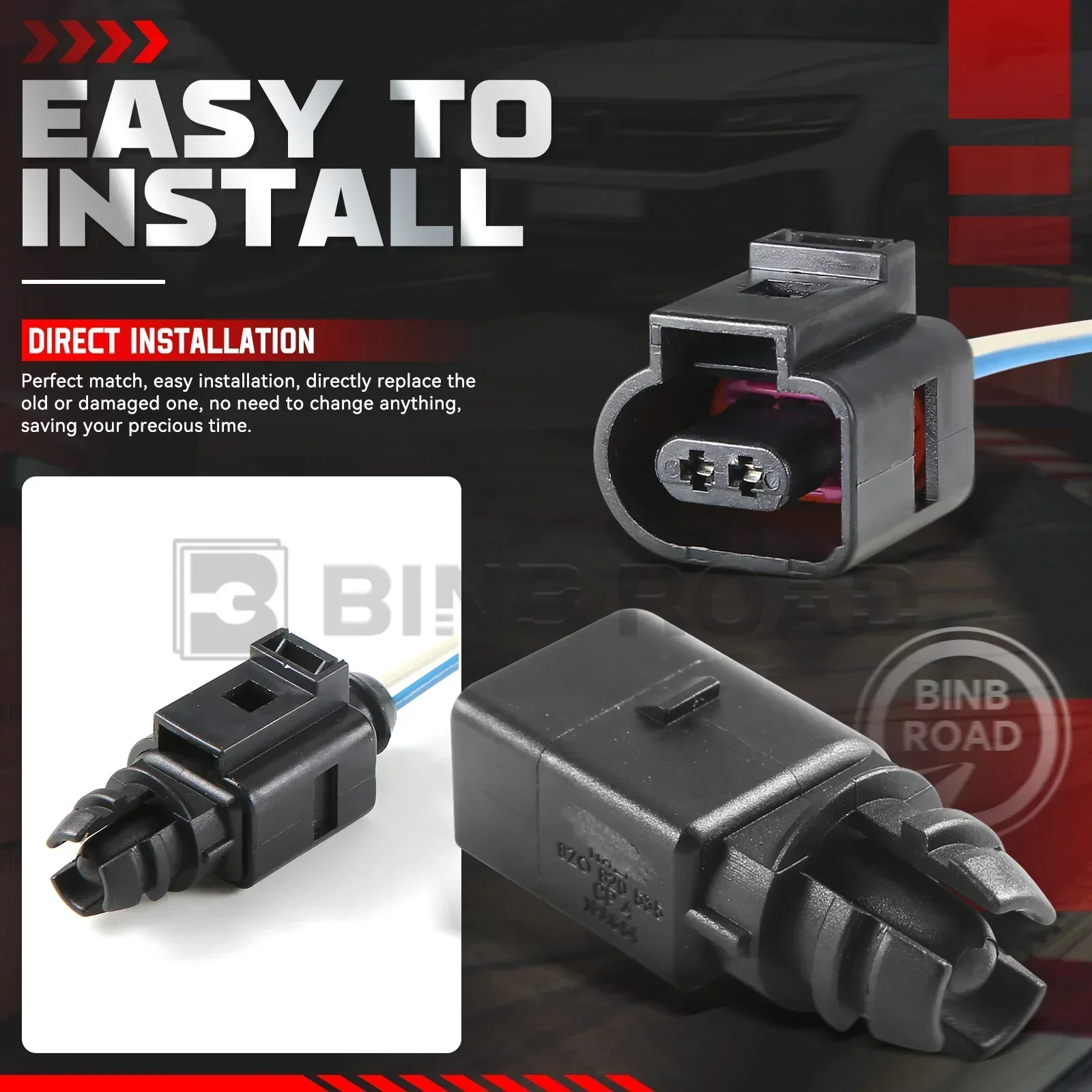 8Z0820535 + 1J0973702 Outside Ambient Air Temperature Sensor with Plug - Image 6