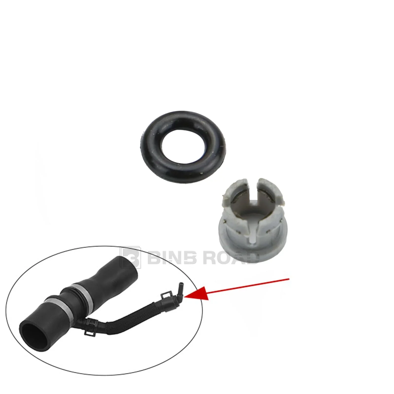 US LR049990 Thermostat Water Outlet Hose Connector Kit - Image 8